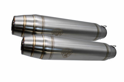 GPR Deeptone Inox Cafè Racer Silencers without link pipe Exhaust