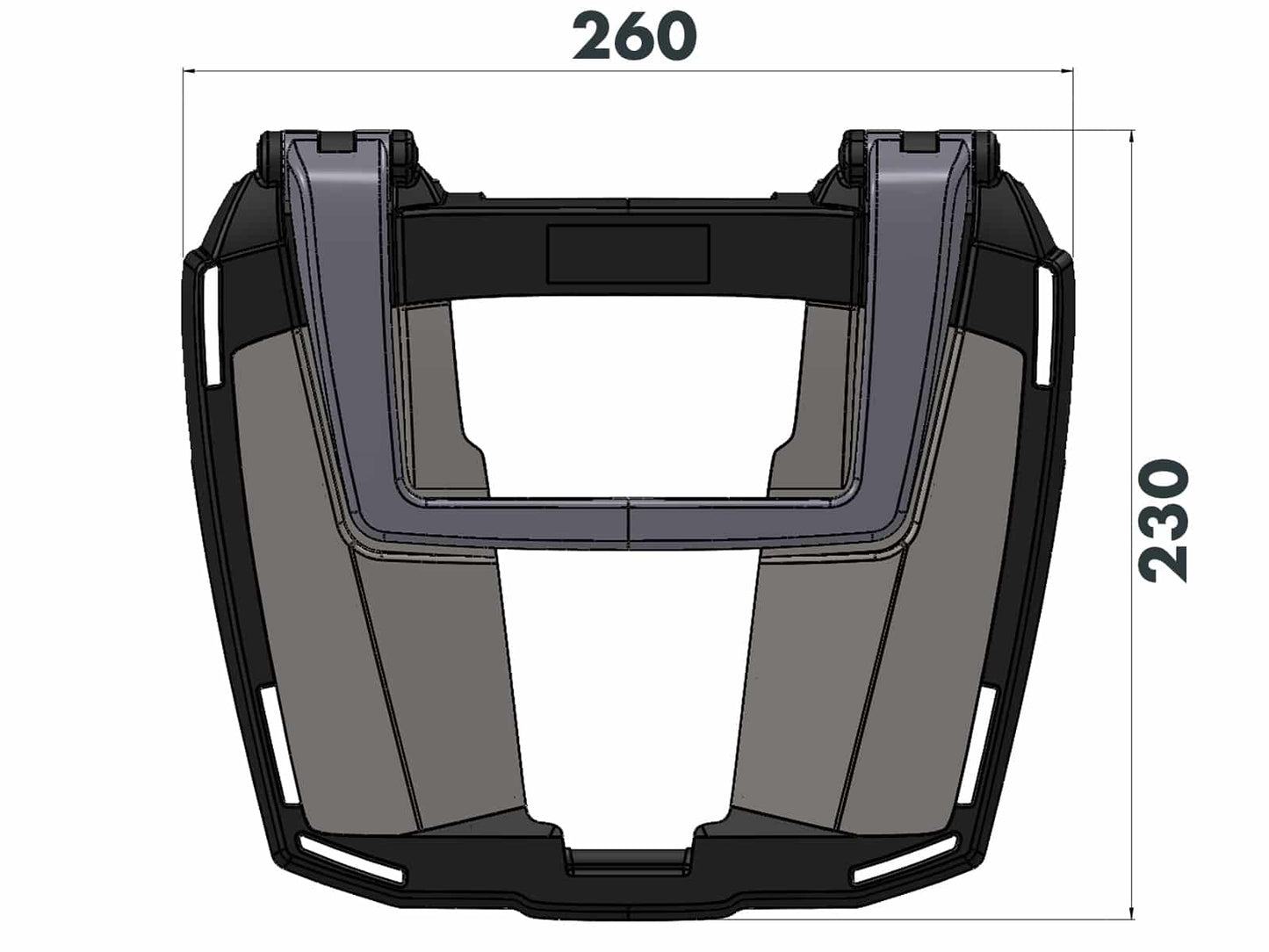 Hepco & Becker Easyrack topcasecarrier black for Honda VFR 800 F (2014-2020)