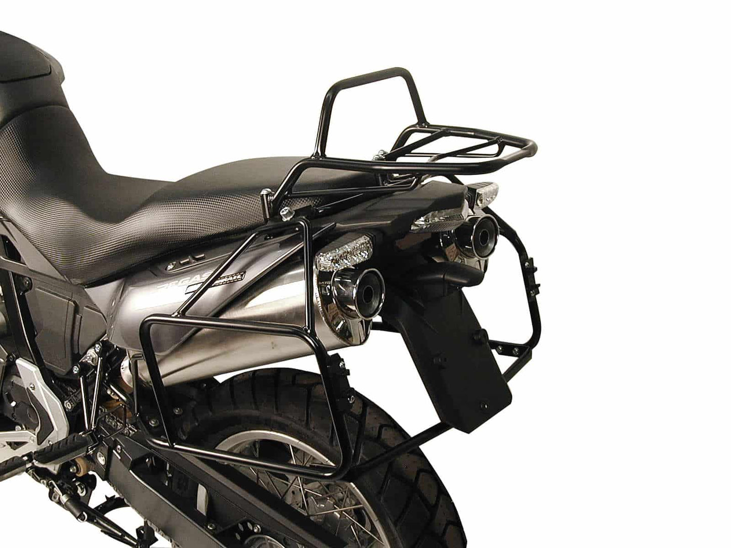 Hepco & Becker Topcase carrier tube-type black for Aprilia Pegaso 650 Strada/Trail 650 (2005-2009)