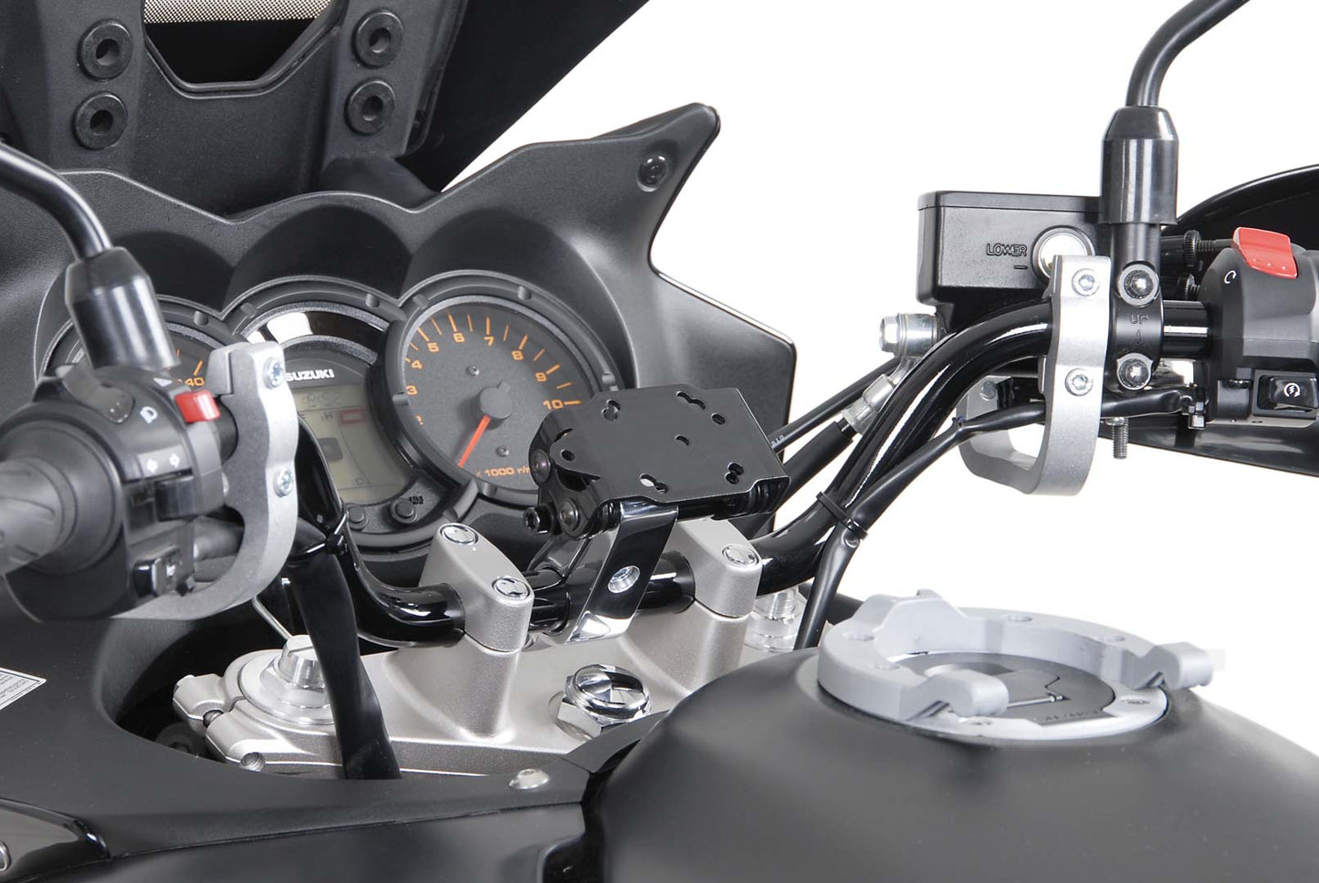 SW-Motech GPS mount with handlebar clamp