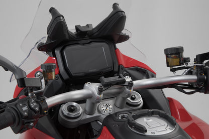 SW-Motech GPS mount on the handlebar
