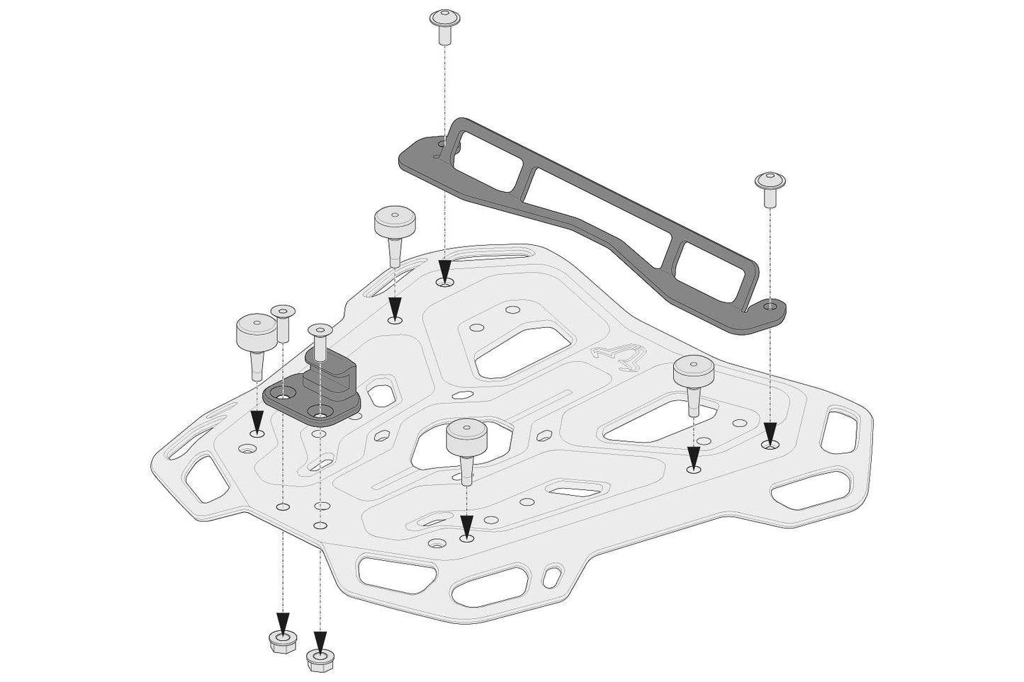 SW-Motech Adapter kit for ADVENTURE-RACK