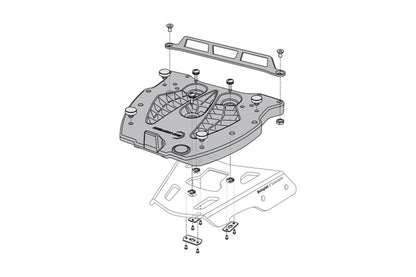 SW-Motech Adapter plate for ALU-RACK