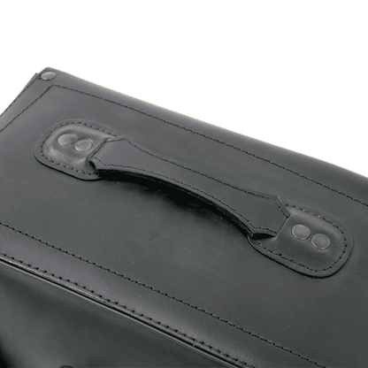 Hepco & Becker Leather single bag Buffalo Big black left for leather bag holder tube type