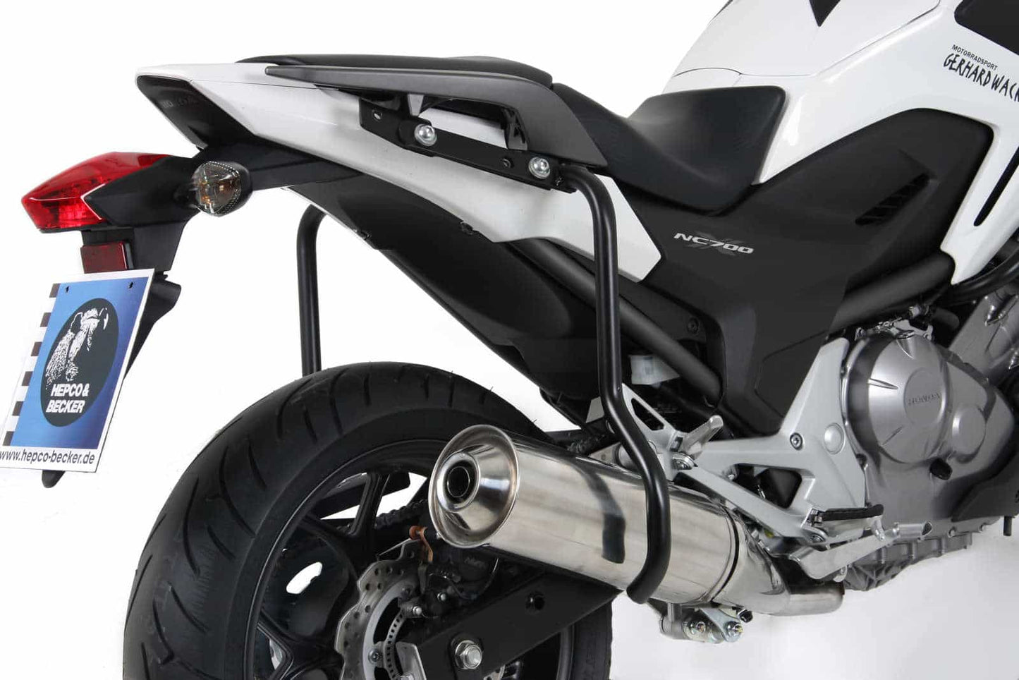 Hepco & Becker Rear protection bar Lock-it - black for Honda NC 700 X (2012-2013)/750 X/DCT (2014-2020)