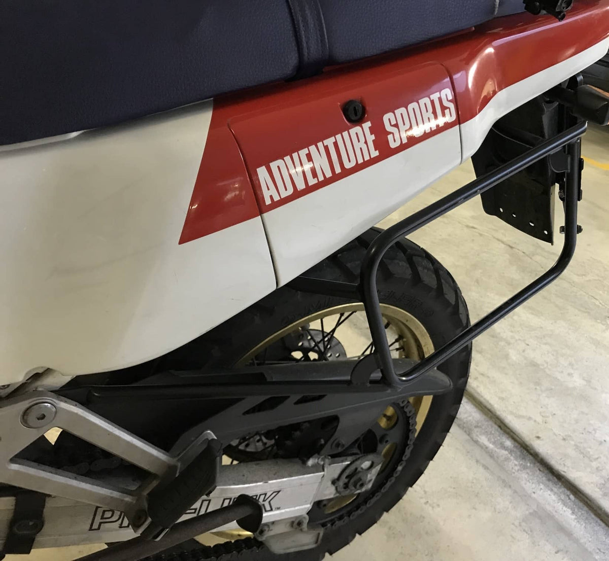 Hepco & Becker Sidecarrier permanent mounted black for Honda Africa Twin XRV 650 (1988-1990)