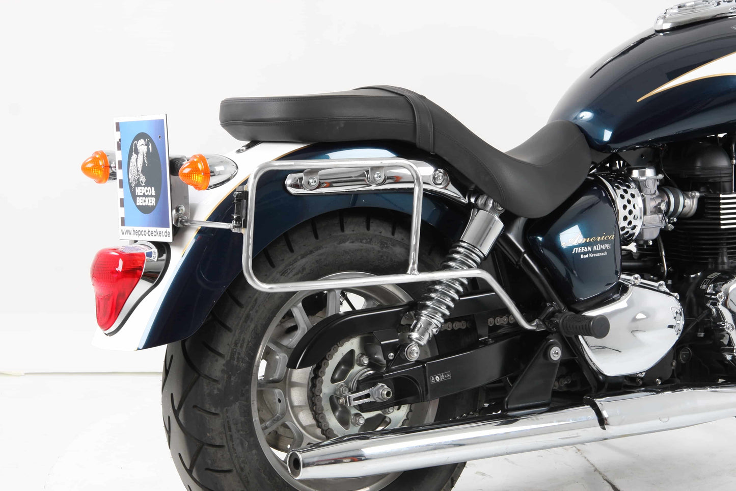 Hepco & Becker Sidecarrier permanent mounted chrome for Triumph Bonneville Speedmaster (2011-2017)