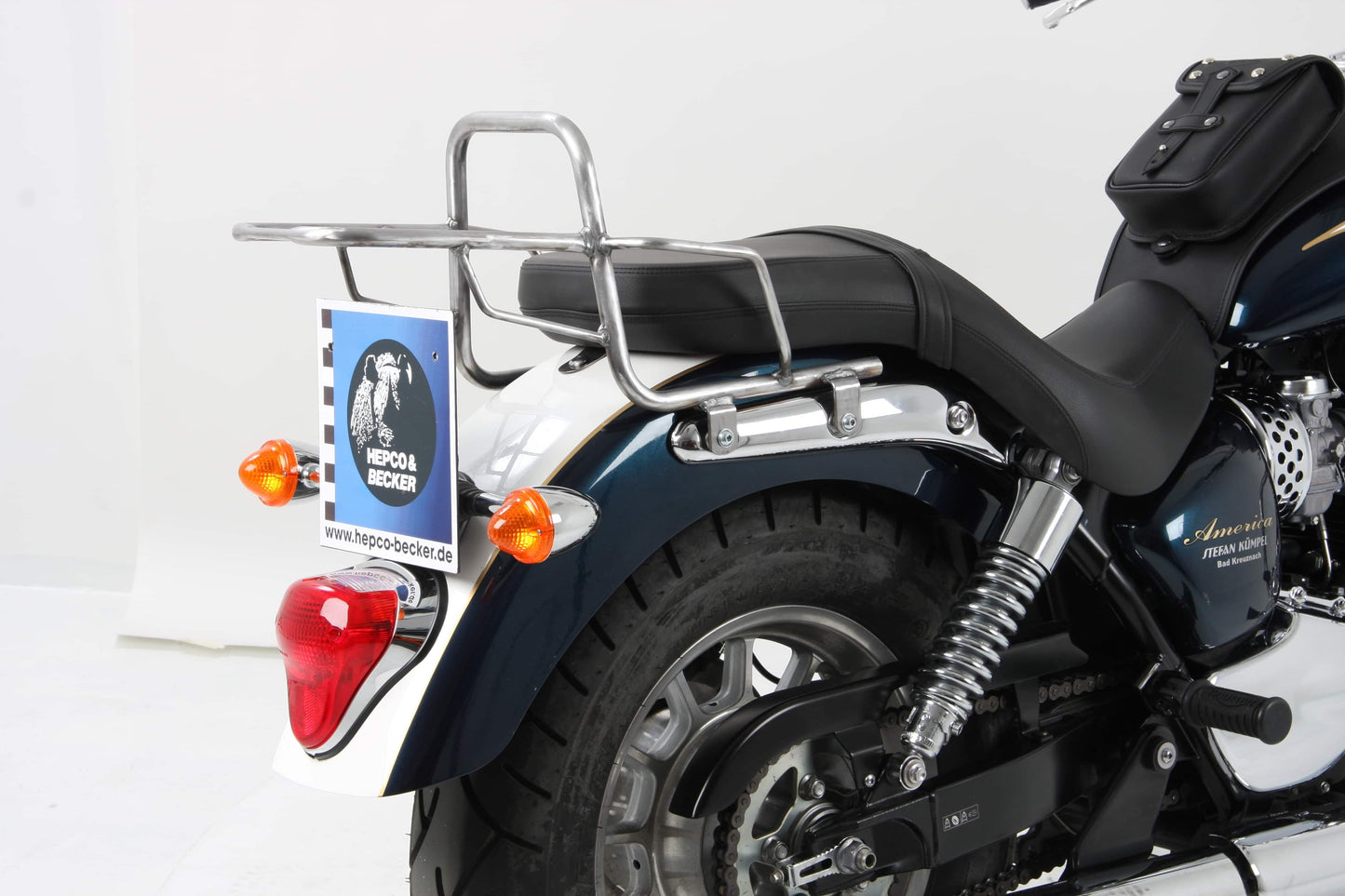 Hepco & Becker Topcase carrier tube-type chrome for Triumph Amerika / Speedmaster (2011-2017)