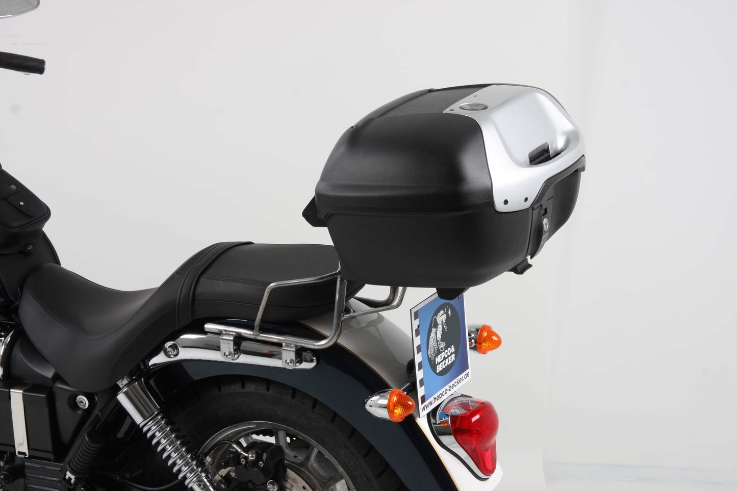 Hepco & Becker Topcase carrier tube-type chrome for Triumph Amerika / Speedmaster (2011-2017)