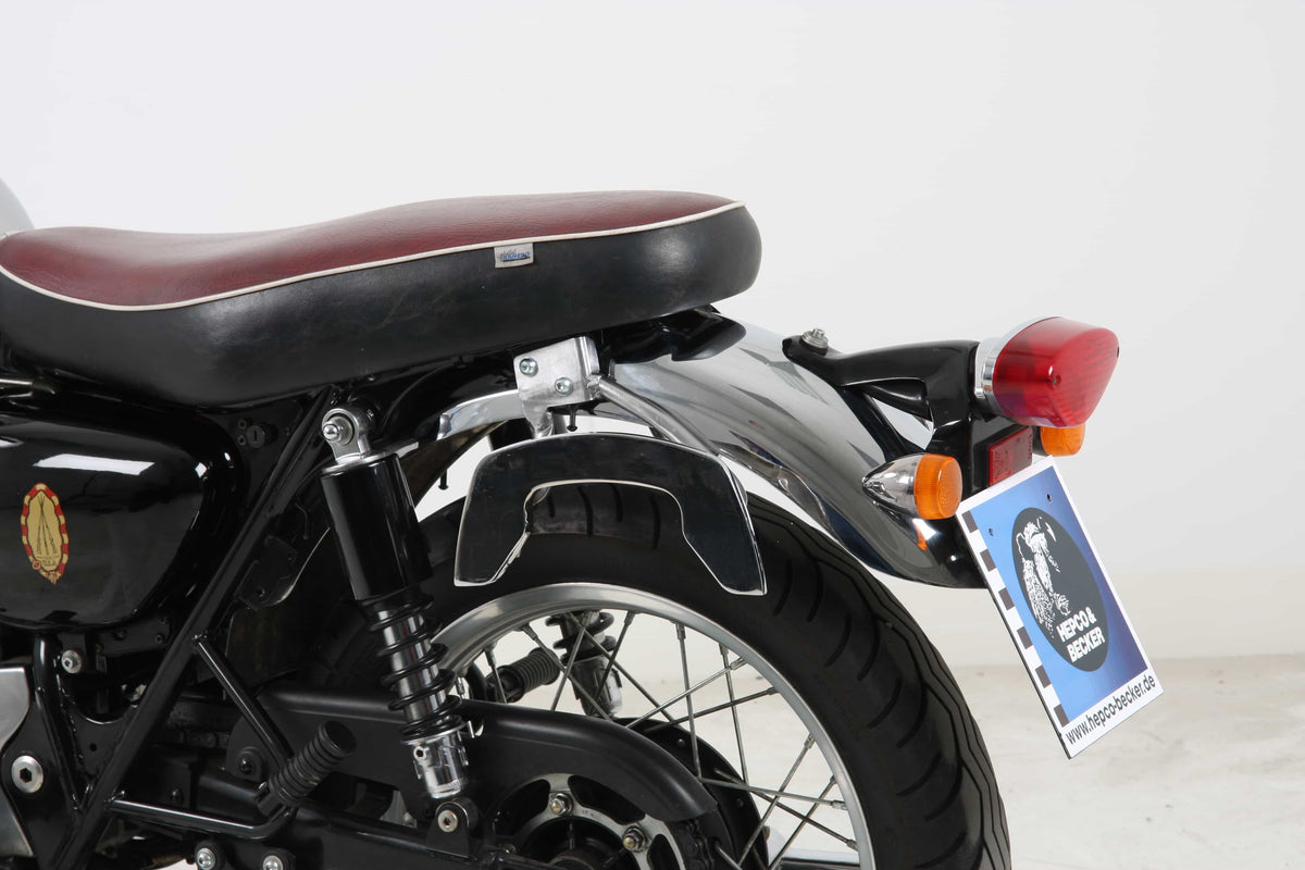 Hepco & Becker C-Bow sidecarrier chrome for Kawasaki W 650 (1999-2006) / W 800 (2011-2016)