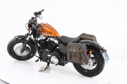 Hepco & Becker Saddlebag holder Cutout - black for Harley-Davidson •XL 883 L/R/C•Sportster 883 Low/Iron/Roadster/Custom/Super Low (04-20)•XL 1200L/N/C/CX•Sportster 1200 Low/Nightster/Custom/Roadster (04-20)•Forty-Eight (10-20) • Seventy-Two (12-20)