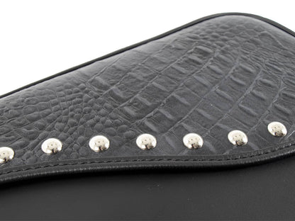 Hepco & Becker Leather single bag Ivory black left for C-Bow holder