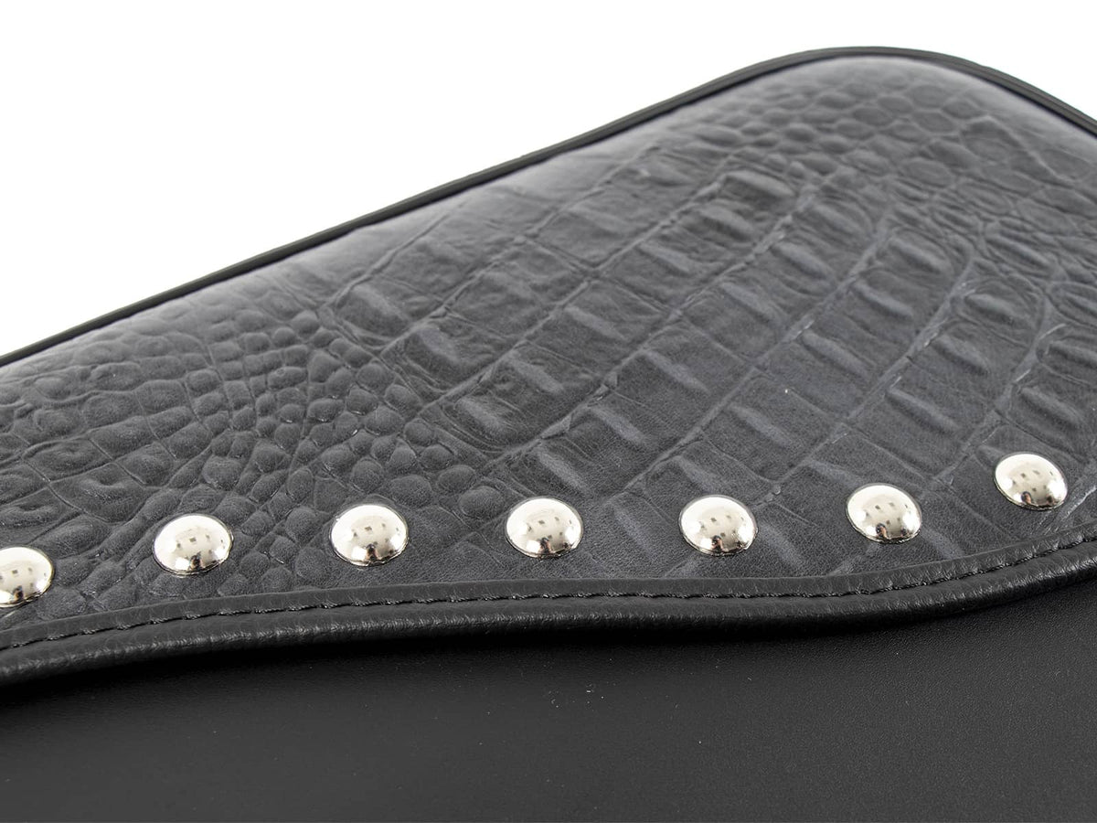 Hepco & Becker Leather single bag Ivory black right for C-Bow holder