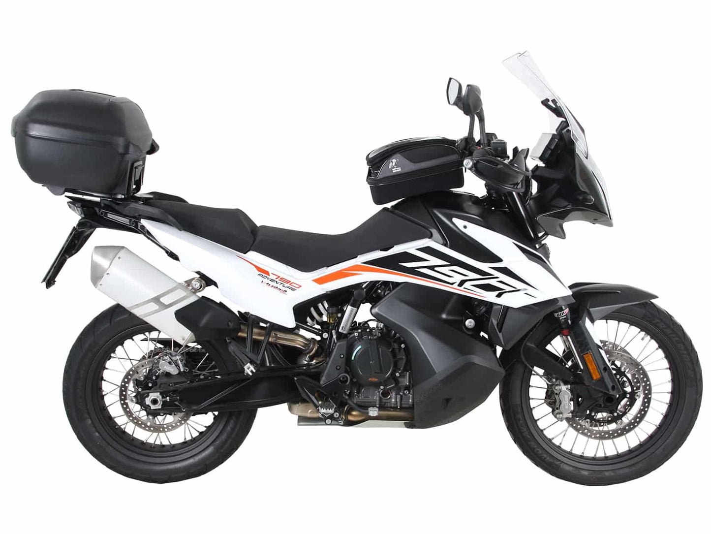 Hepco & Becker Alurack top case carrier black for combination with original rear rack for KTM 790 Adventure (2019-2021)