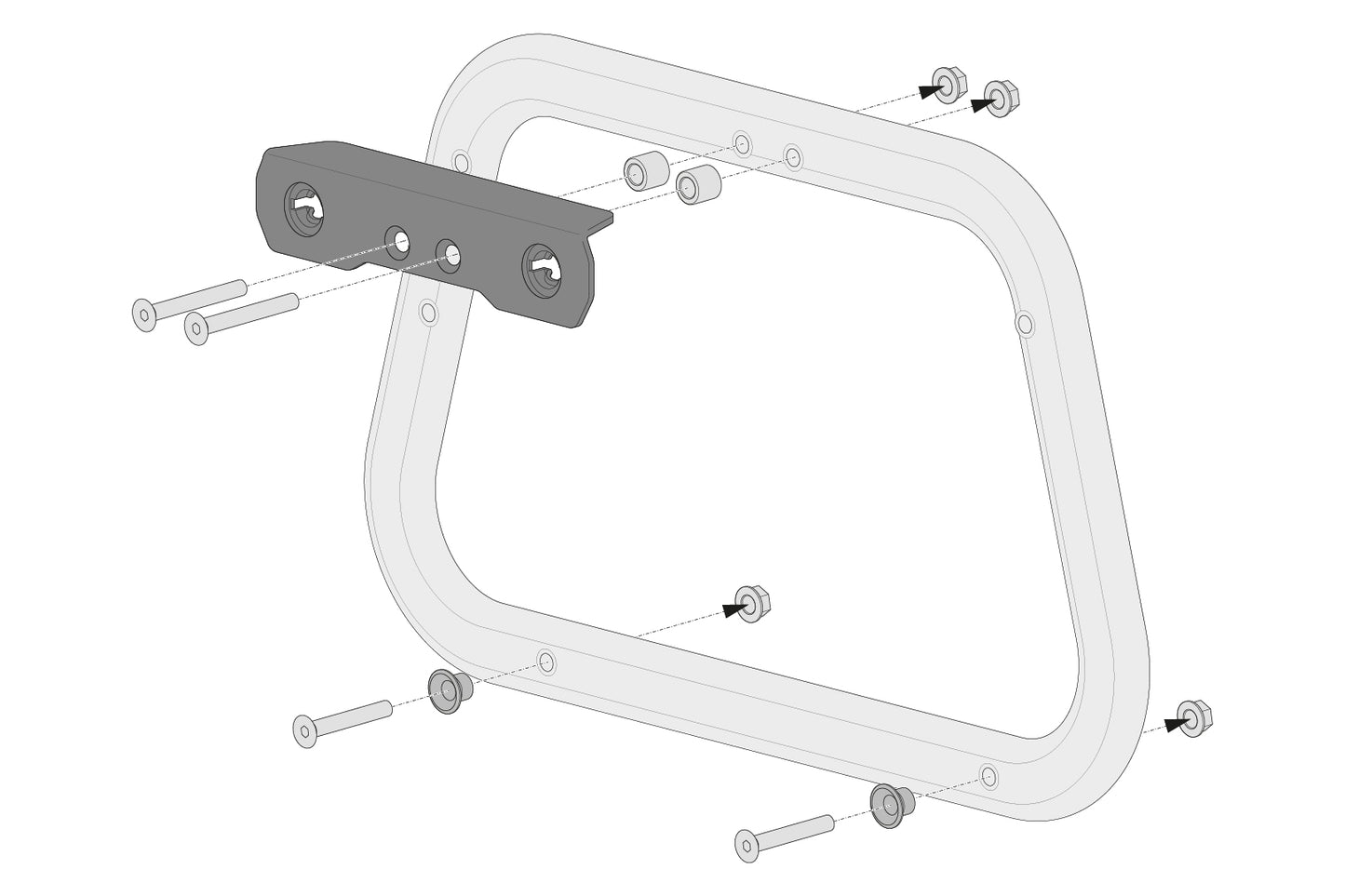 SW-Motech Adapter kit for PRO/EVO side carrier
