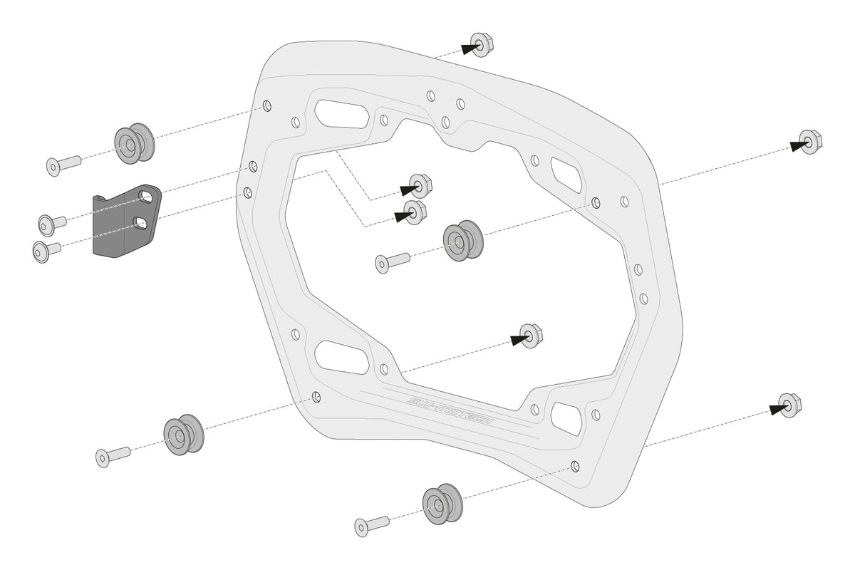 SW-Motech Adapter kit for PRO side carrier