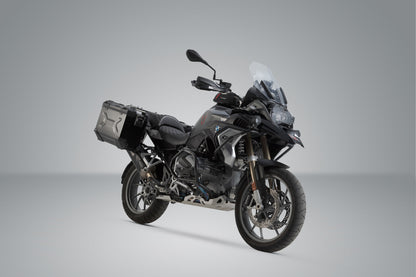 SW-Motech TRAX ADV aluminum case system + Akrapovic