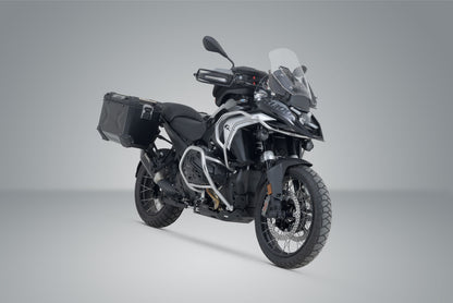 SW-Motech TRAX ADV aluminium case system + Akrapovic