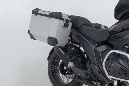SW-Motech TRAX ADV aluminium case system + Akrapovic