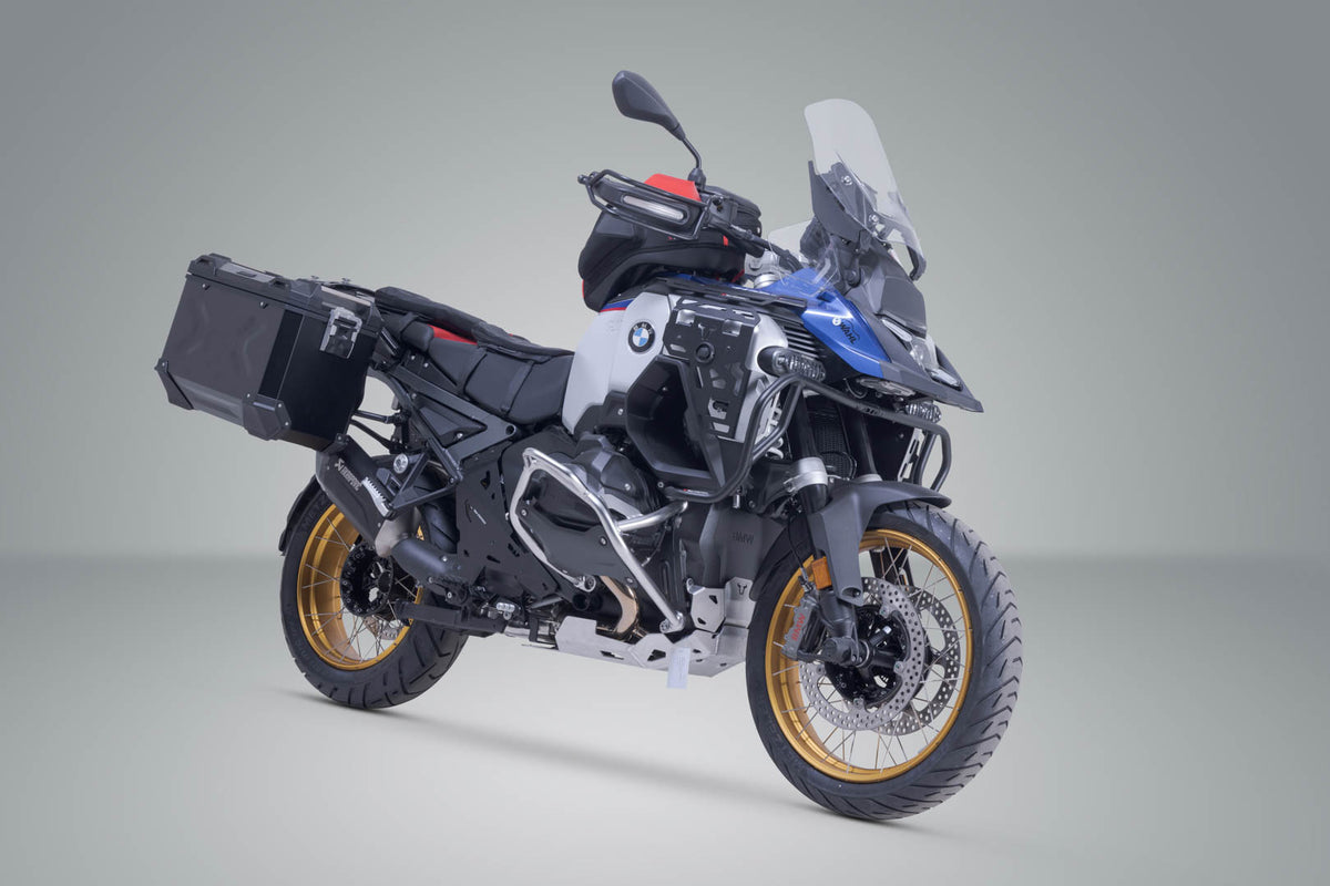 SW-Motech TRAX ADV aluminium case system + Akrapovic