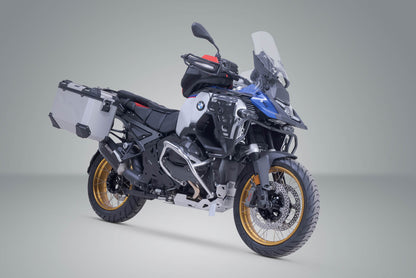 SW-Motech TRAX ADV aluminium case system + Akrapovic