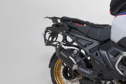 SW-Motech TRAX ADV aluminium case system + Akrapovic