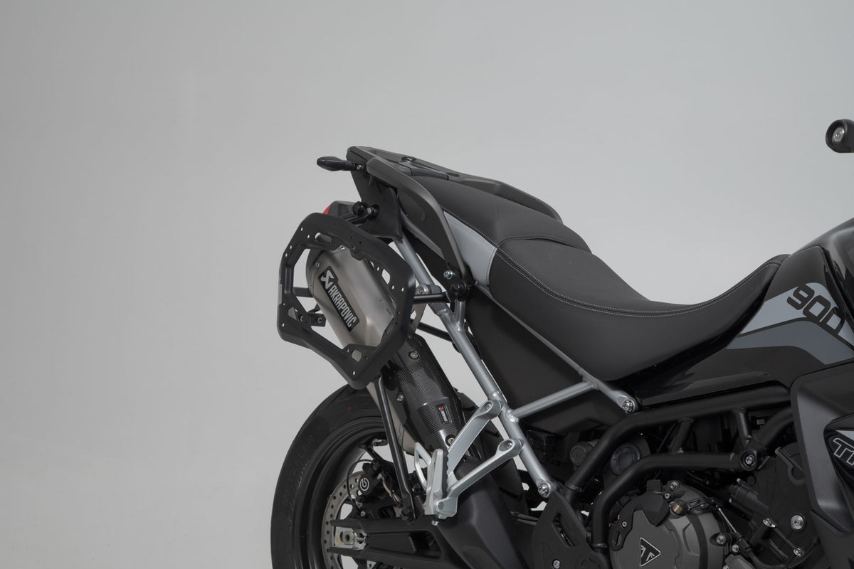 SW-Motech TRAX ADV aluminum case system + Akrapovic