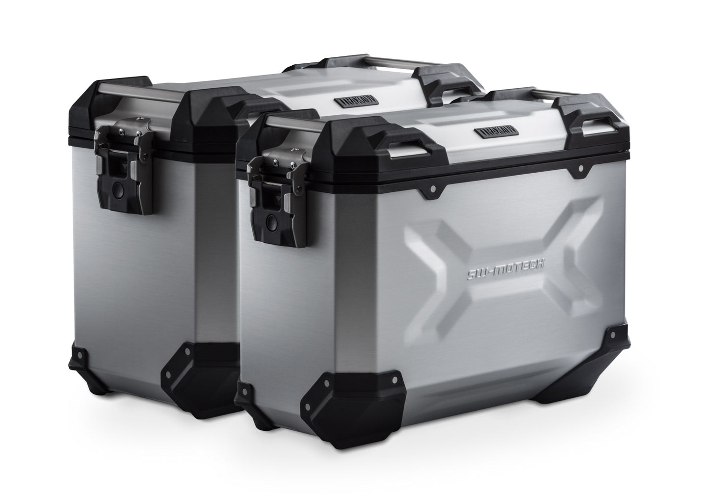 SW-Motech TRAX ADV aluminium case system for Akrapovic