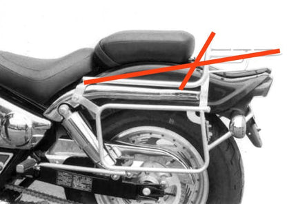 Hepco & Becker Sidecarrier permanent mounted chrome for Suzuki VZ 800 Marauder (1996-2003)