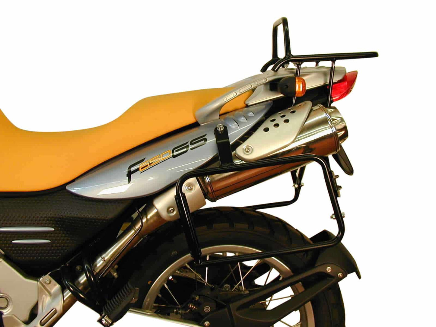 Hepco & Becker Sidecarrier permanent mounted silver for BMW F 650 GS Dakar (2004-2007)/F 650 GS/G 650 GS (single cylinder)