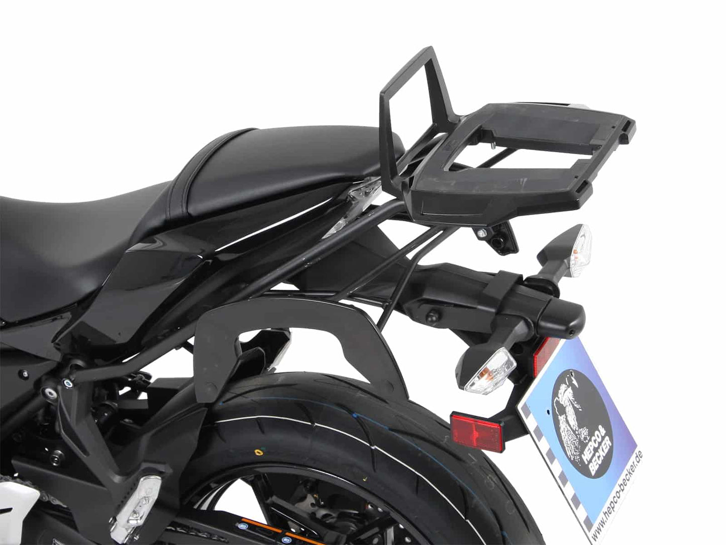 Hepco & Becker Alurack top case carrier black for Kawasaki Ninja 650 (2017-)