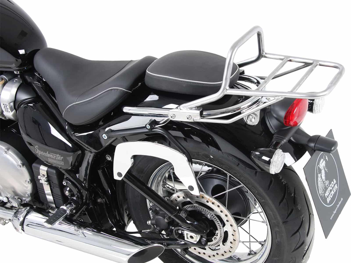 Hepco & Becker Topcase carrier tube-type chrome for Triumph Bonneville Speedmaster (2018-)