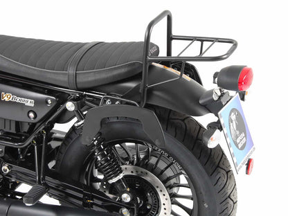 Hepco & Becker Topcase carrier tube-type black for model with short seat for Moto Guzzi V 9 Bobber (2016-2020)