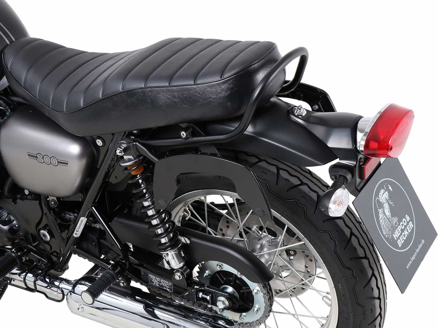 Hepco & Becker C-Bow sidecarrier black for Kawasaki W 800 Street / Cafe / Standard (2019-2025)