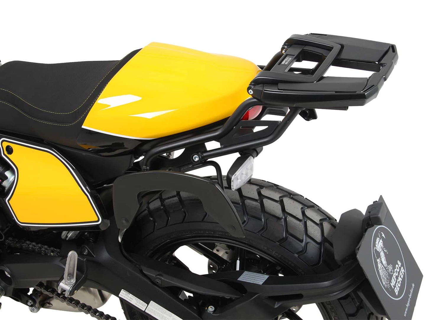 Hepco & Becker Alurack top case carrier black for Ducati Scrambler 800 (2019-2022)