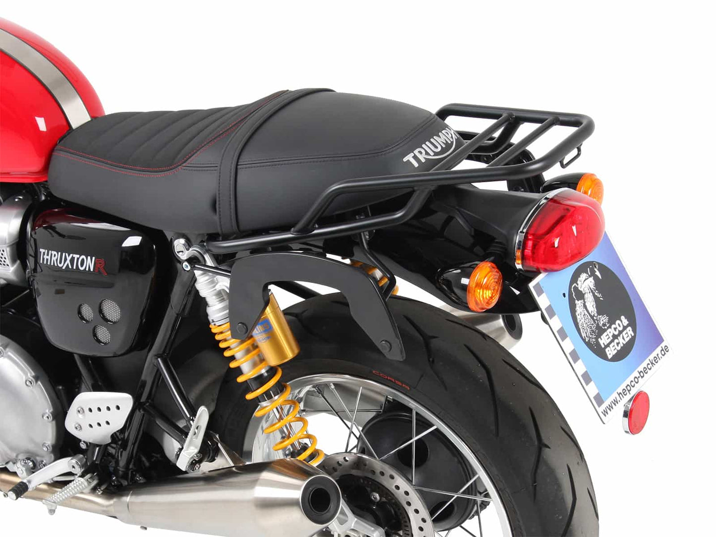 Hepco & Becker C-Bow sidecarrier black for Triumph Thruxton/R/RS (2016-2024)
