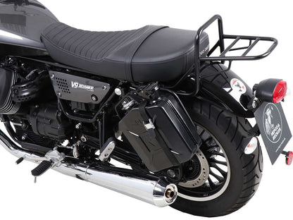 Hepco & Becker Canister 4 ltr. incl. holder left Cutout - black for Moto Guzzi V 9 Roamer (2016-2025)