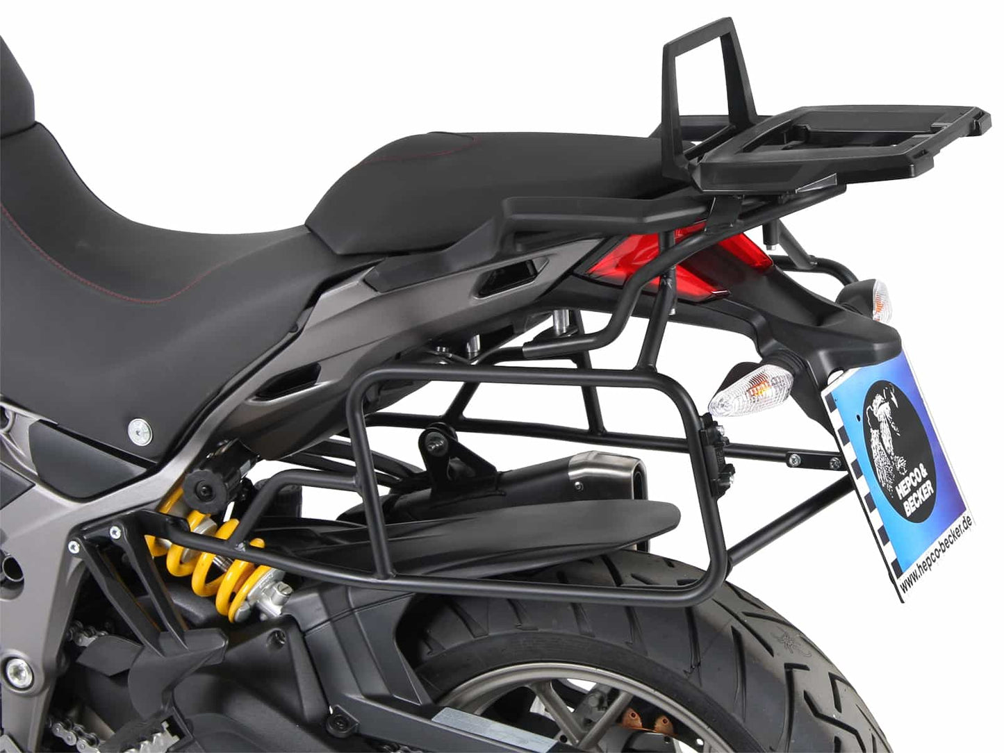Hepco & Becker Alurack top case carrier black for Ducati Multistrada 1260 Enduro (2019-2021)