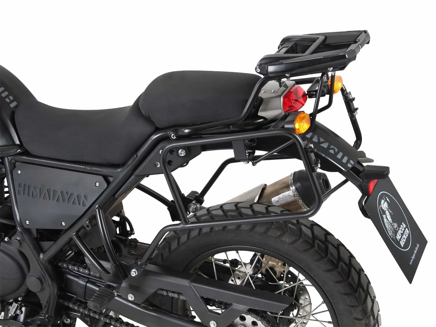 Hepco & Becker Alurack top case carrier black for combination with original rear rack for Royal Enfield Himalayan (2018-2020)