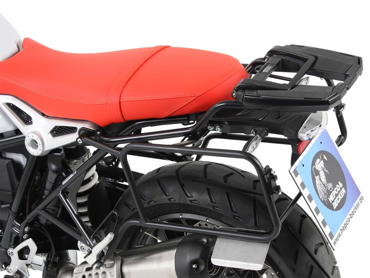 Hepco & Becker Sidecarrier permanent mounted black for BMW R nineT (2014-2016)
