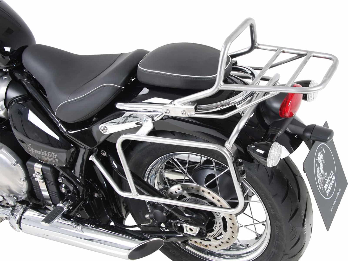 Hepco & Becker Topcase carrier tube-type chrome for Triumph Bonneville Speedmaster (2018-)
