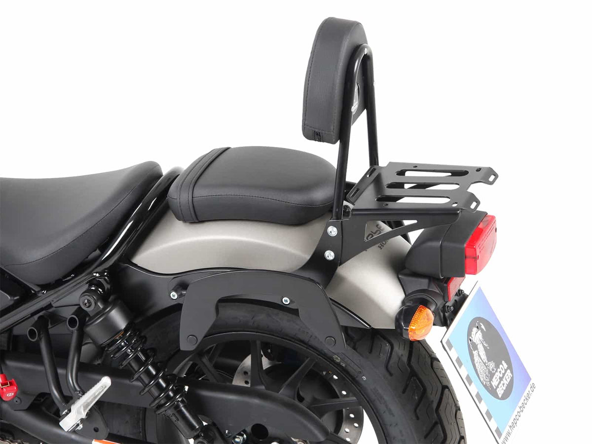 Hepco & Becker Sissybar with rearrack black for Honda CMX 500 Rebel (2017-)