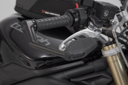 Lever guards with wind protection