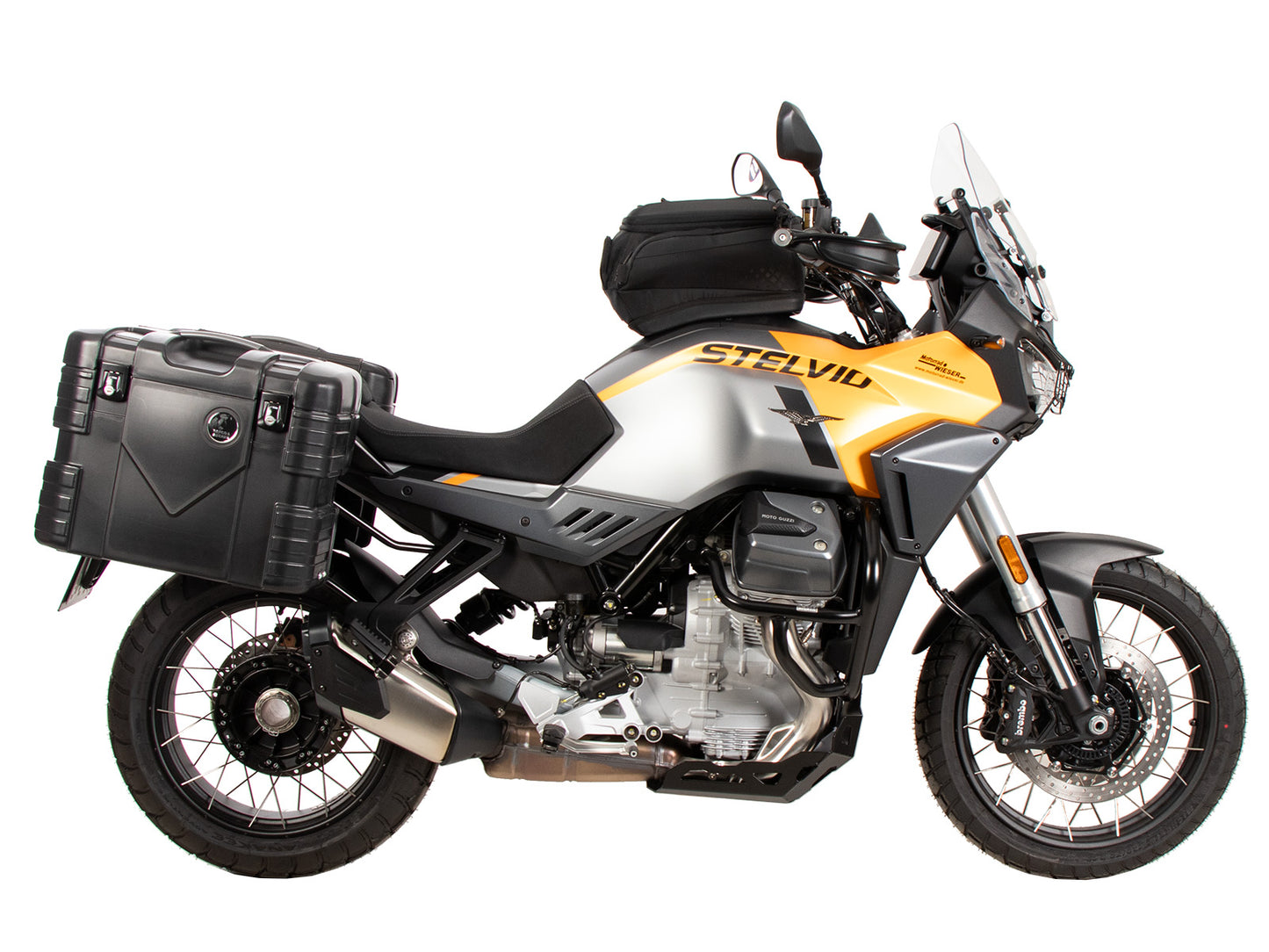 Hepco & Becker Sidecarrier permanent mounted black for Moto Guzzi Stelvio (2024-)