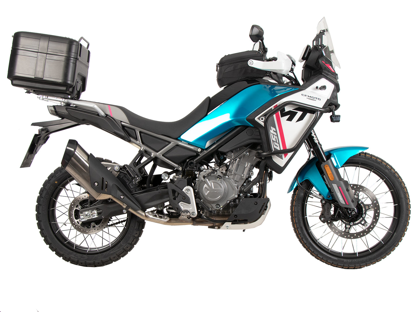 Hepco & Becker Alurack top case carrier black for combination with original rear rack for CF Moto 450 MT (2024-)