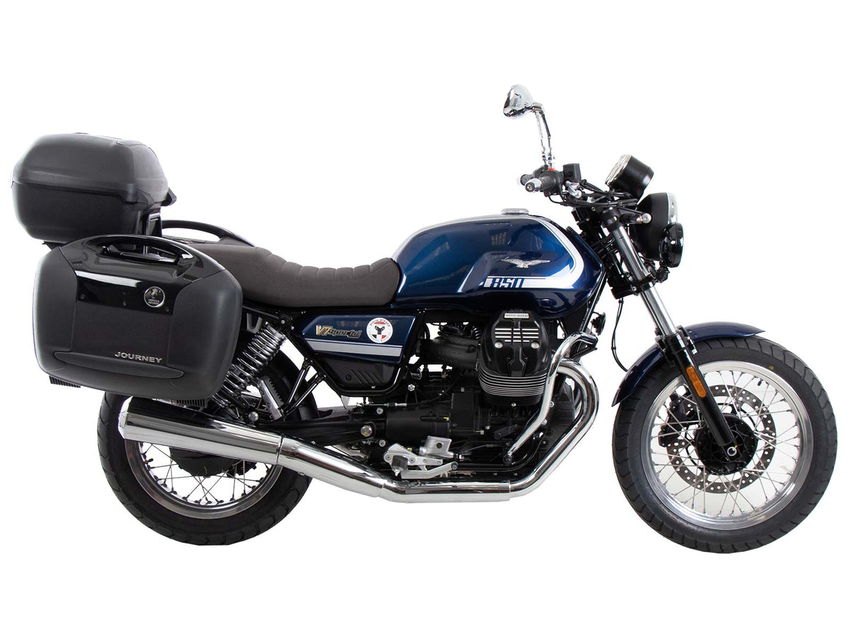 Hepco & Becker Side carrier permanent mounted black for Moto Guzzi V7 Special/Stone/Centenario (850 ccm) (2021-2024)