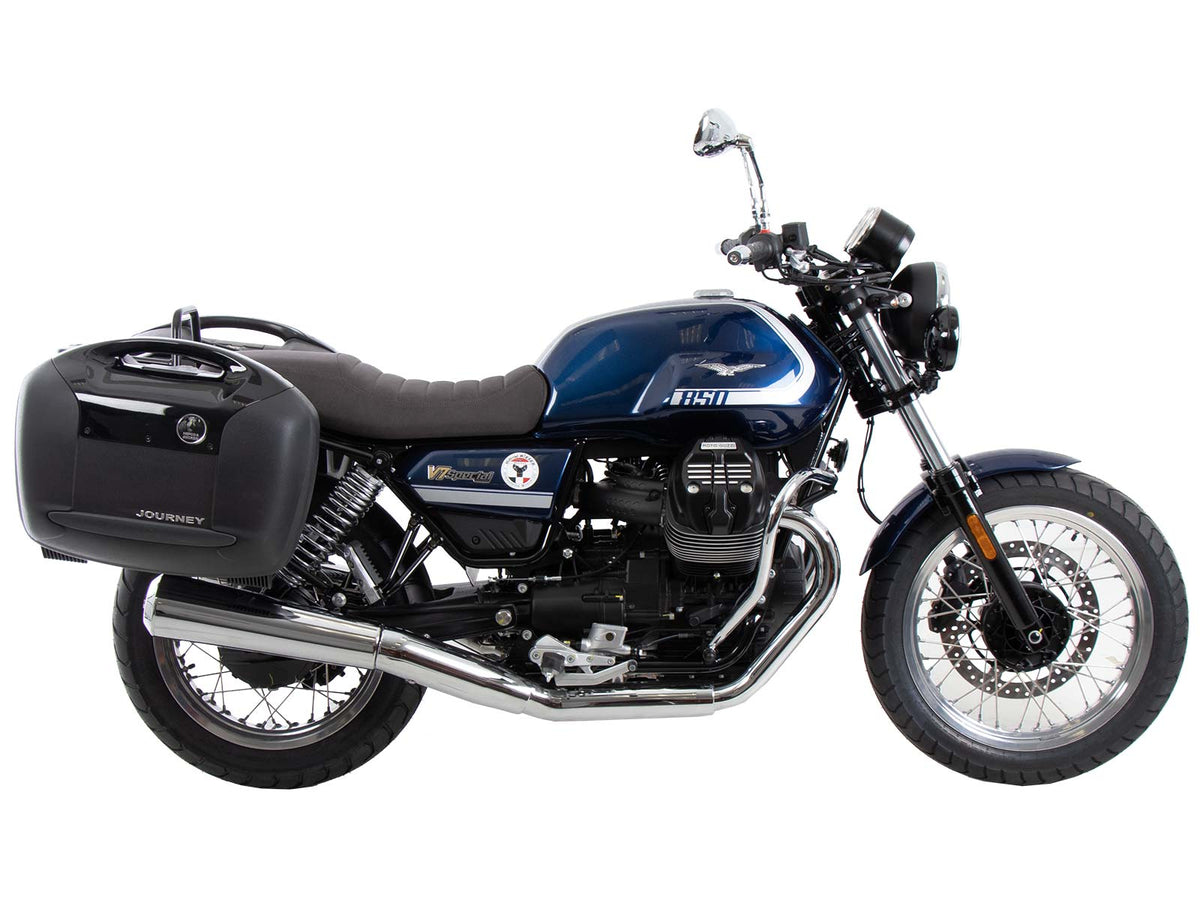 Hepco & Becker Side carrier permanent mounted black for Moto Guzzi V7 Special/Stone/Centenario (850 ccm) (2021-2024)