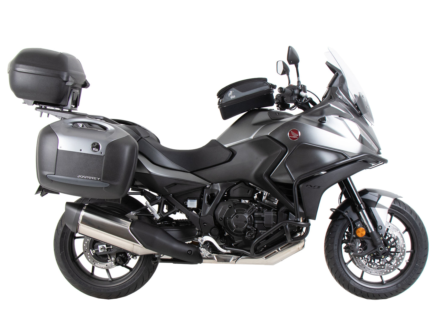 Hepco & Becker Alurack top case carrier black for combination with original rear rack for Honda NT 1100 (2022-2024)