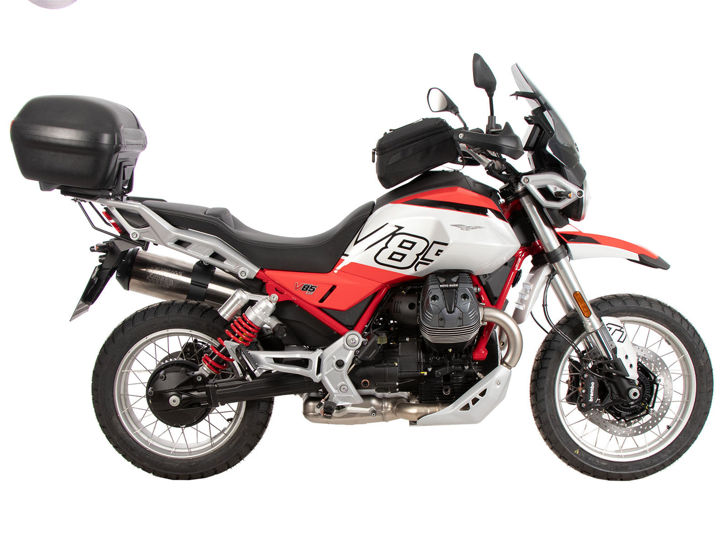 Hepco & Becker Alurack topcasecarrier black for Moto Guzzi V 85 TT / Strada / Travel (2024-)