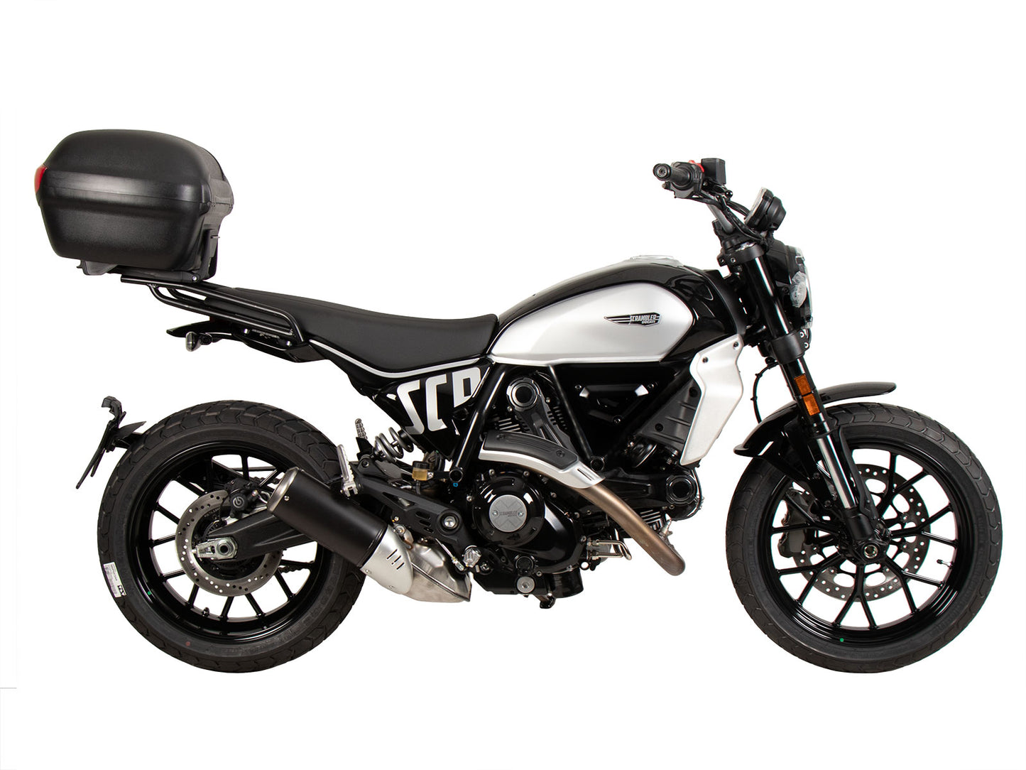 Hepco & Becker Alurack top case carrier black for Ducati Scrambler 800 Icon / Dark (2023-)